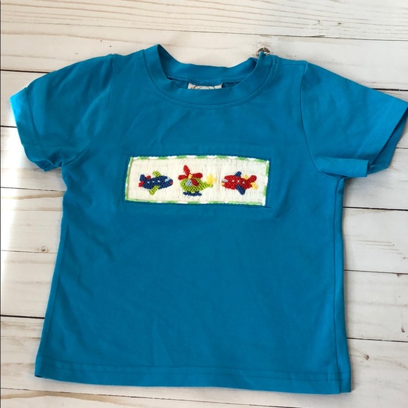 airplane smocked outfit